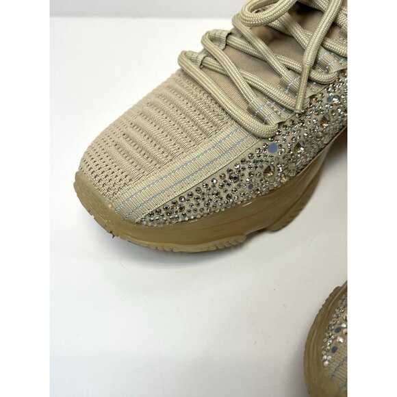 Steve Madden SM NY 90 Rhinestone Sneakers SM49498654 Women’s 9 M Blush MAXIMA - Picture 7 of 15